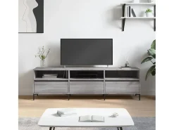 Fem Mueble para TV madera contrachapada gris Sonoma 150x30x44,5 cm