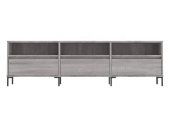 Fem Mueble para TV madera contrachapada gris Sonoma 150x30x44,5 cm