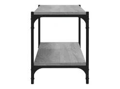 Foster City Mueble para TV contrachapada y acero gris Sonoma 80x33x41 cm