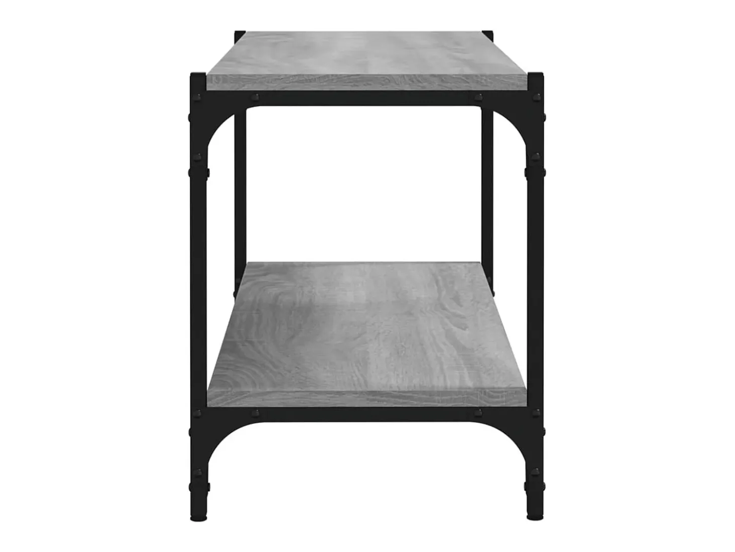 Foster City Mueble para TV contrachapada y acero gris Sonoma 80x33x41 cm