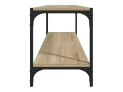 Foster City Mueble para TV contrachapada y acero roble Sonoma 100x33x41 cm