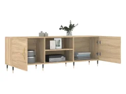 Fouzia Mueble para TV madera de ingeniería roble Sonoma 150x30x50 cm
