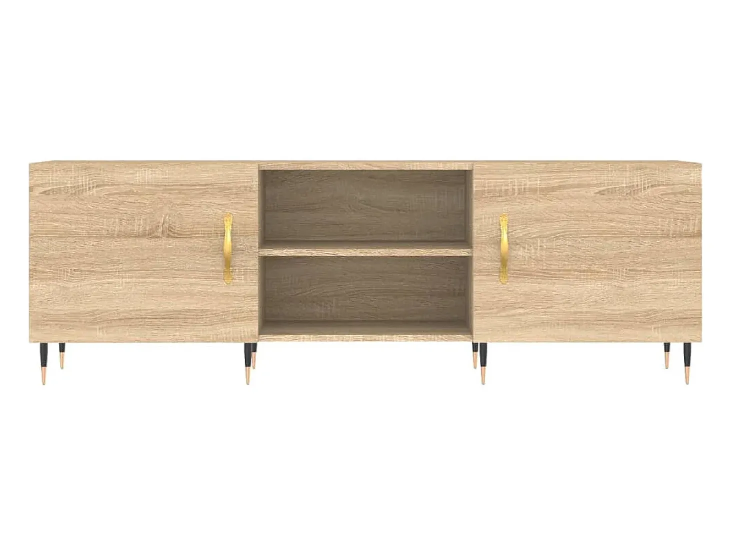 Fouzia Mueble para TV madera de ingeniería roble Sonoma 150x30x50 cm