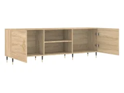 Fouzia Mueble para TV madera de ingeniería roble Sonoma 150x30x50 cm