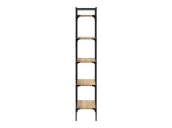 Fredrikstad Librería de 5 estantes madera roble Sonoma 56x31,5x174 cm