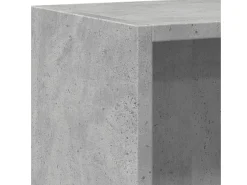 Freekje Estantería de madera contrachapada gris hormigón 80x24x75 cm