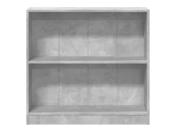 Freekje Estantería de madera contrachapada gris hormigón 80x24x75 cm