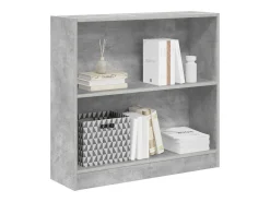 Freekje Estantería de madera contrachapada gris hormigón 80x24x75 cm