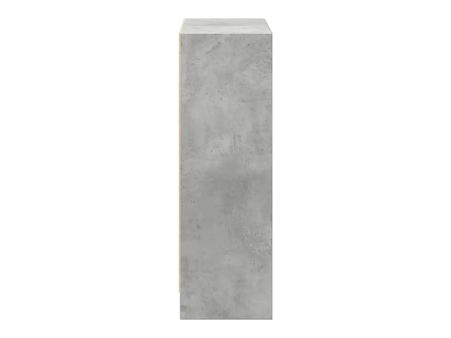 Freekje Estantería de madera contrachapada gris hormigón 80x24x75 cm