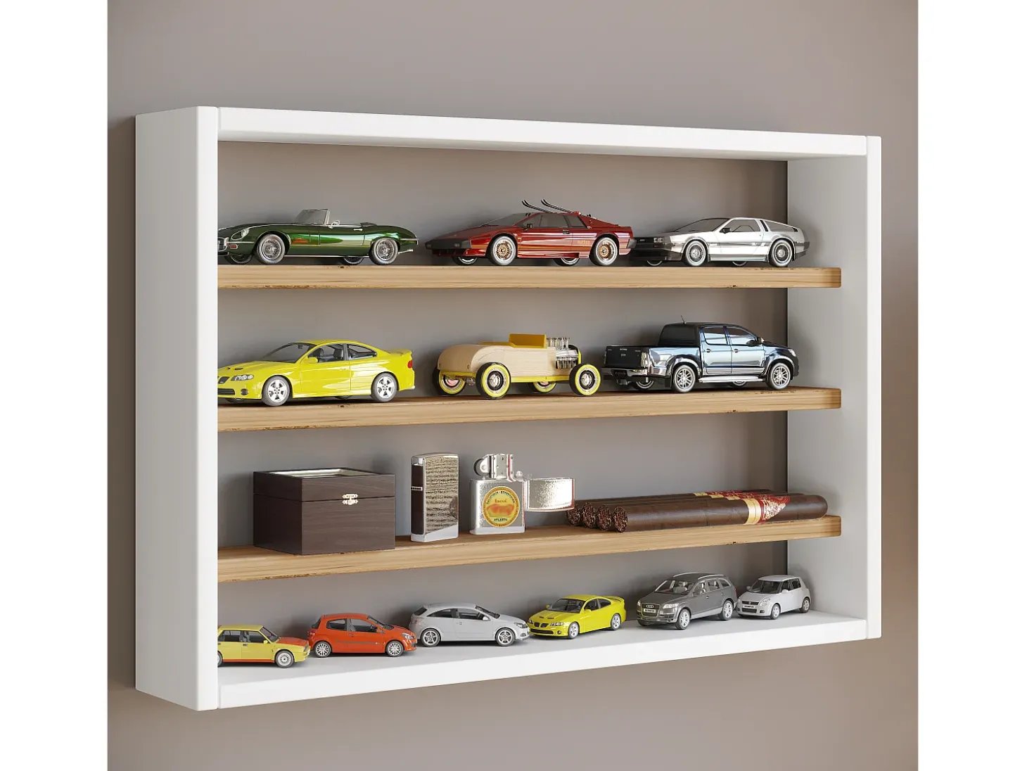 Gabinete de exhibición de pared Osado