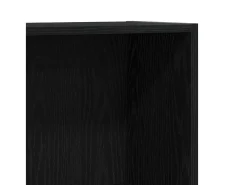 Gabinete de Libros Negro 60 x 24 x 76 cm Madera contrachapada