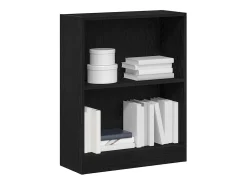 Gabinete de Libros Negro 60 x 24 x 76 cm Madera contrachapada