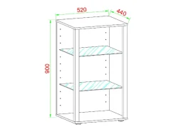 Gabinete de pie Glasol