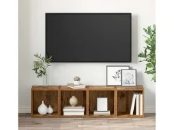 Gabinete de TV 4 pcs Marrón 37 x 35 x 37 cm