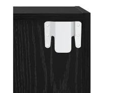 Gabinete de TV 4 pcs Negro 37 x 37 x 142.5 cm