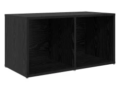 Gabinete de TV 3 pcs Negro 107 x 35 x 37 cm