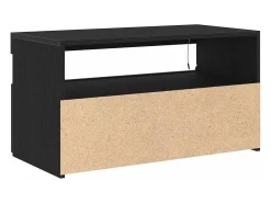 Gabinete de TV 2 pcs Negro 75 x 35 x 40 cm Madera contrachapada