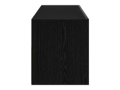 Gabinete de TV 2 pcs Negro 75 x 35 x 40 cm Madera contrachapada