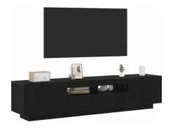 Gabinete de TV 2 pcs Negro 180 x 35 x 40 cm