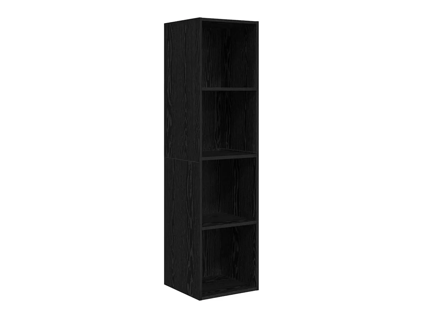 Gabinete de TV 2 pcs Negro 37 x 37 x 142.5 cm