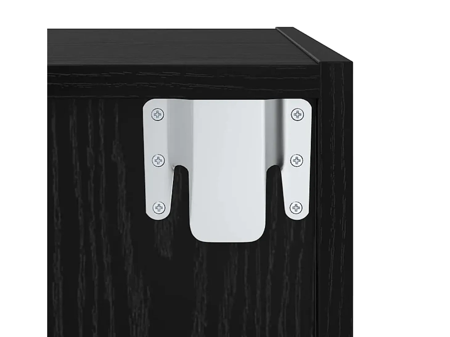 Gabinete de TV 2 pcs Negro 37 x 37 x 142.5 cm