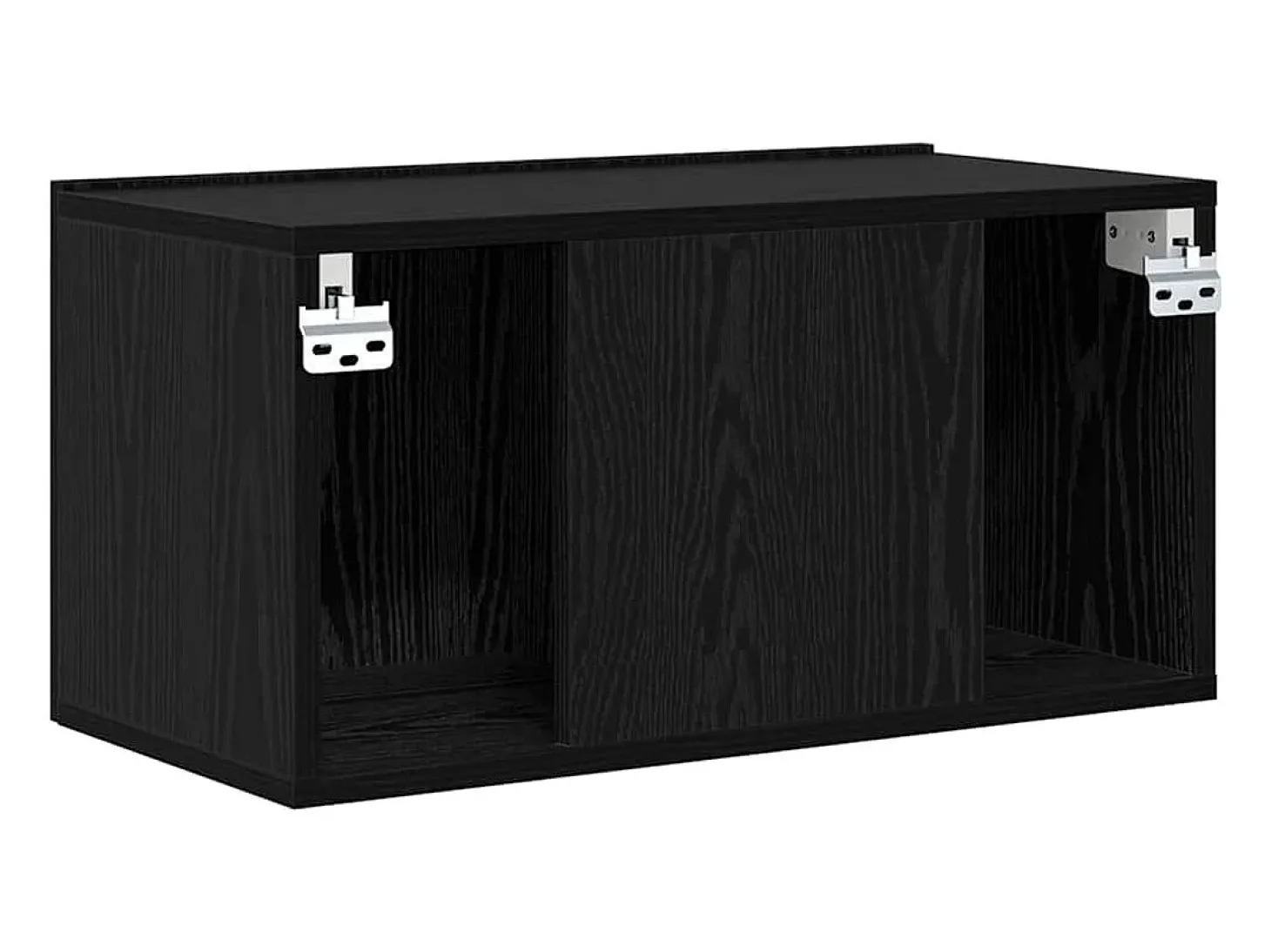 Gabinete de TV 3 pcs Negro 60 x 30 x 30 cm Madera contrachapada