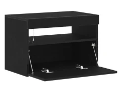 Gabinete de TV 2 pcs Negro 60 x 35 x 40 cm Madera contrachapada