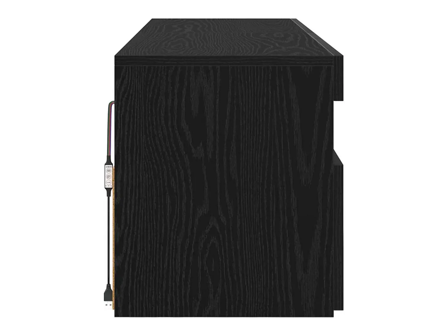Gabinete de TV 2 pcs Negro 60 x 35 x 40 cm Madera contrachapada