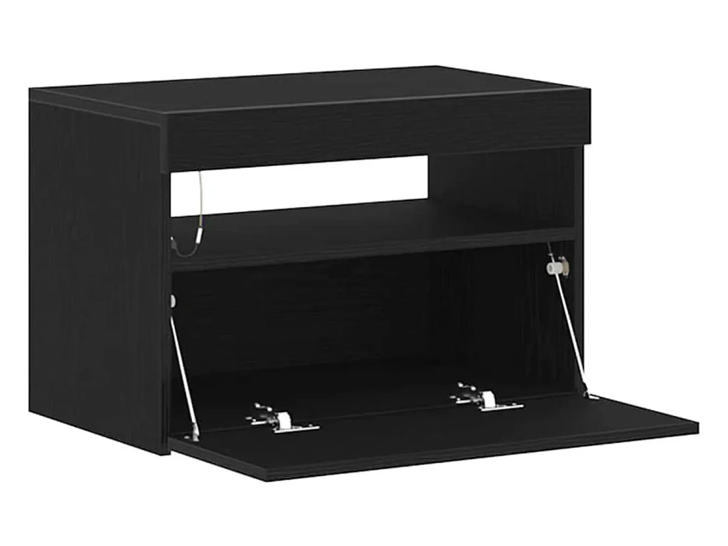 Gabinete de TV 2 pcs Negro 60 x 35 x 40 cm Madera contrachapada
