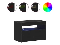 Gabinete de TV 2 pcs Negro 60 x 35 x 40 cm Madera contrachapada