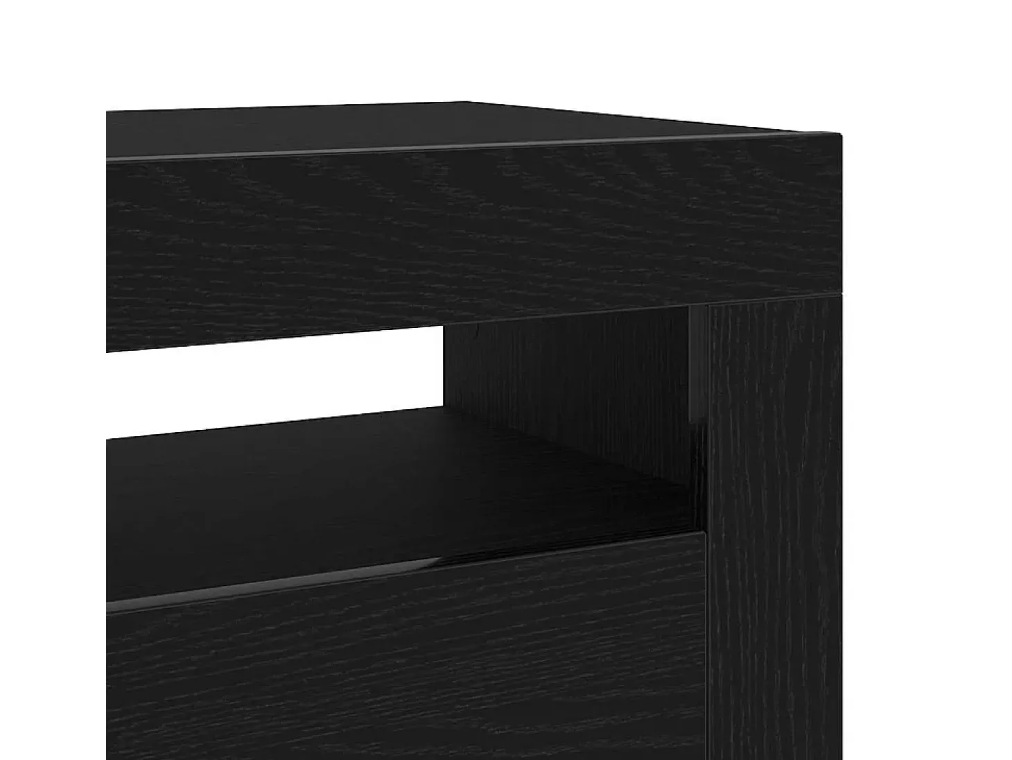 Gabinete de TV 2 pcs Negro 60 x 35 x 40 cm Madera contrachapada