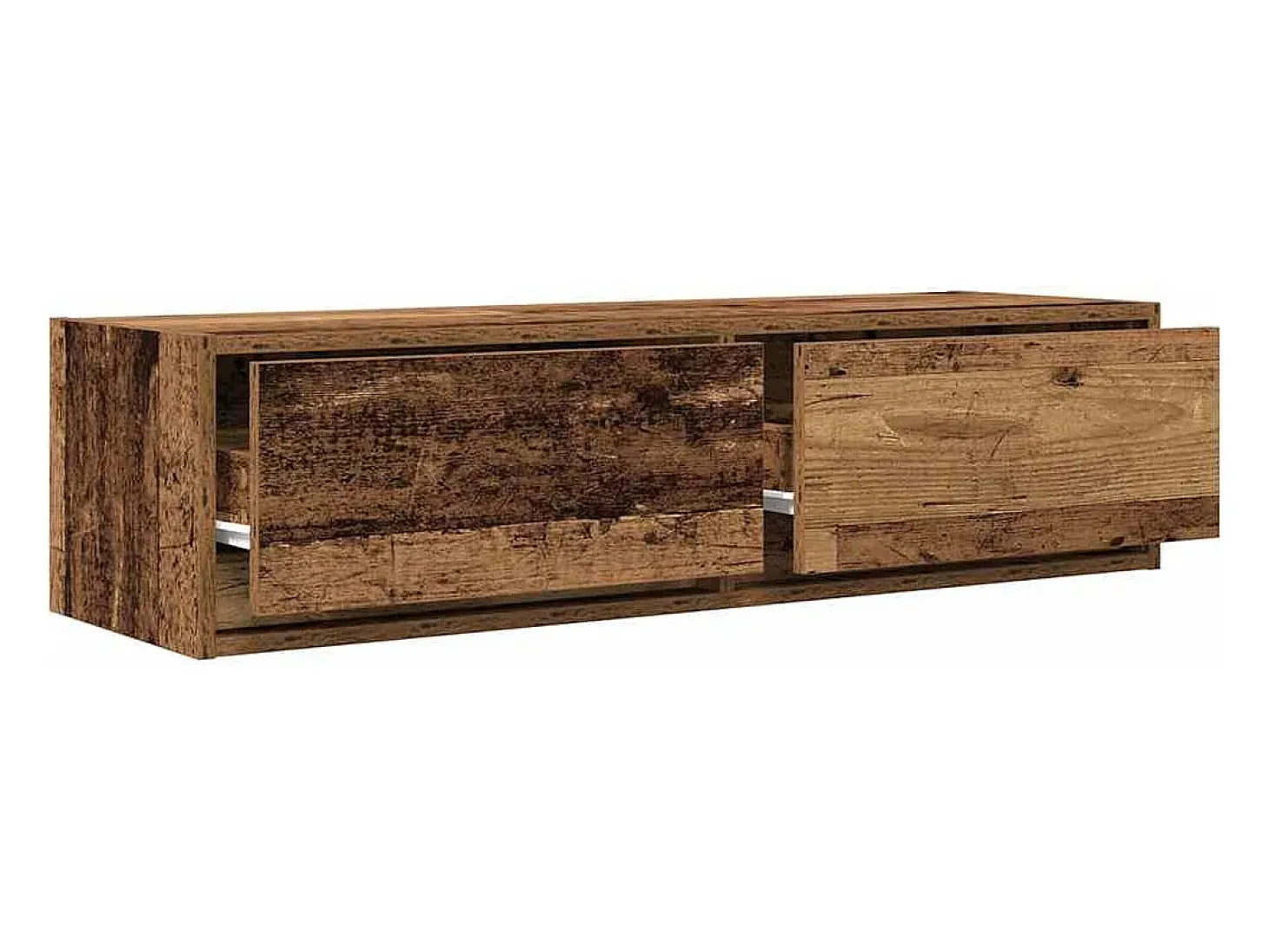 Gabinete de TV con cajón Madera vieja 100 x 31 x 25.5 cm