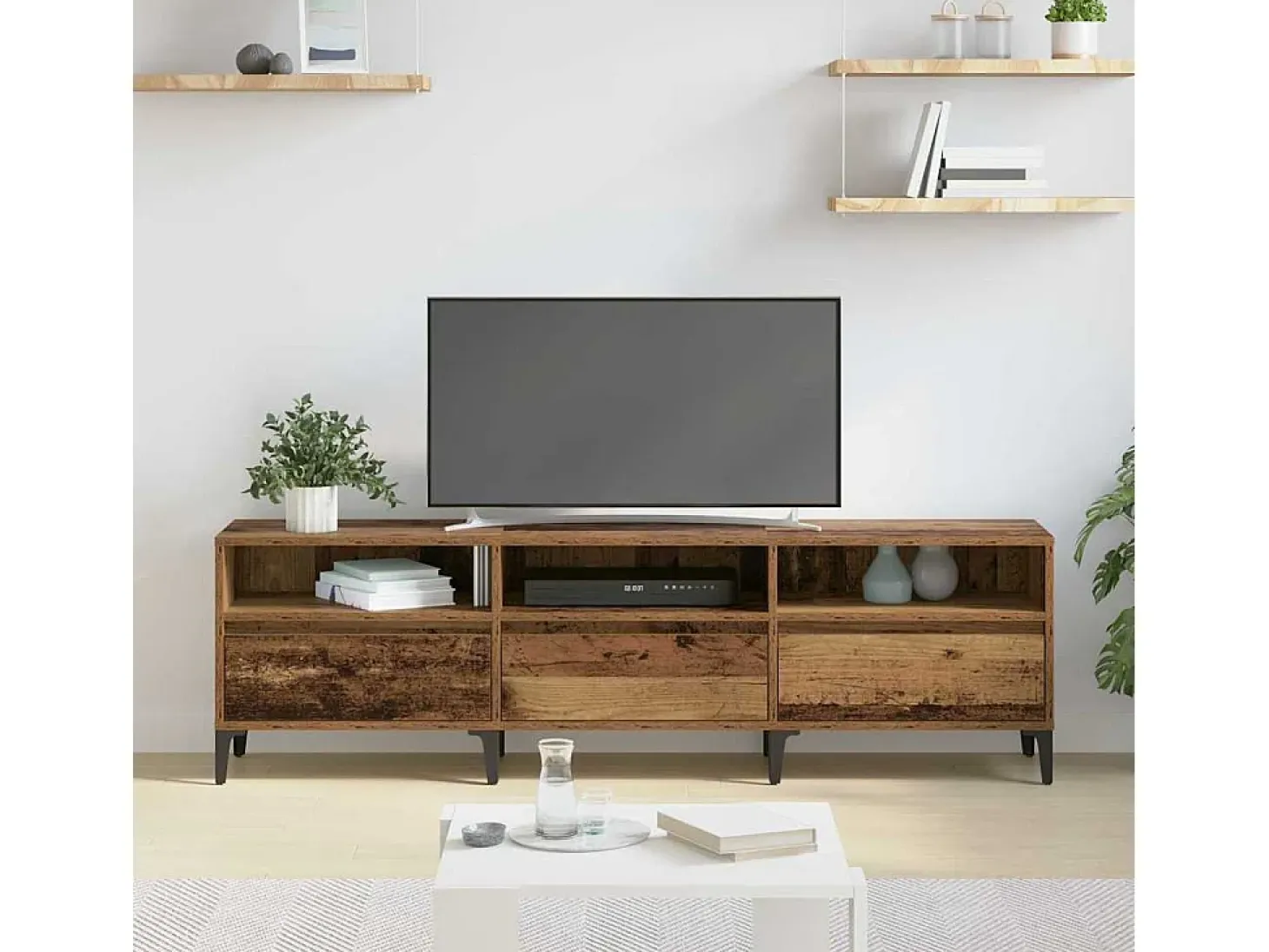 Gabinete de TV Madera vieja 150 x 30 x 44.5 cm