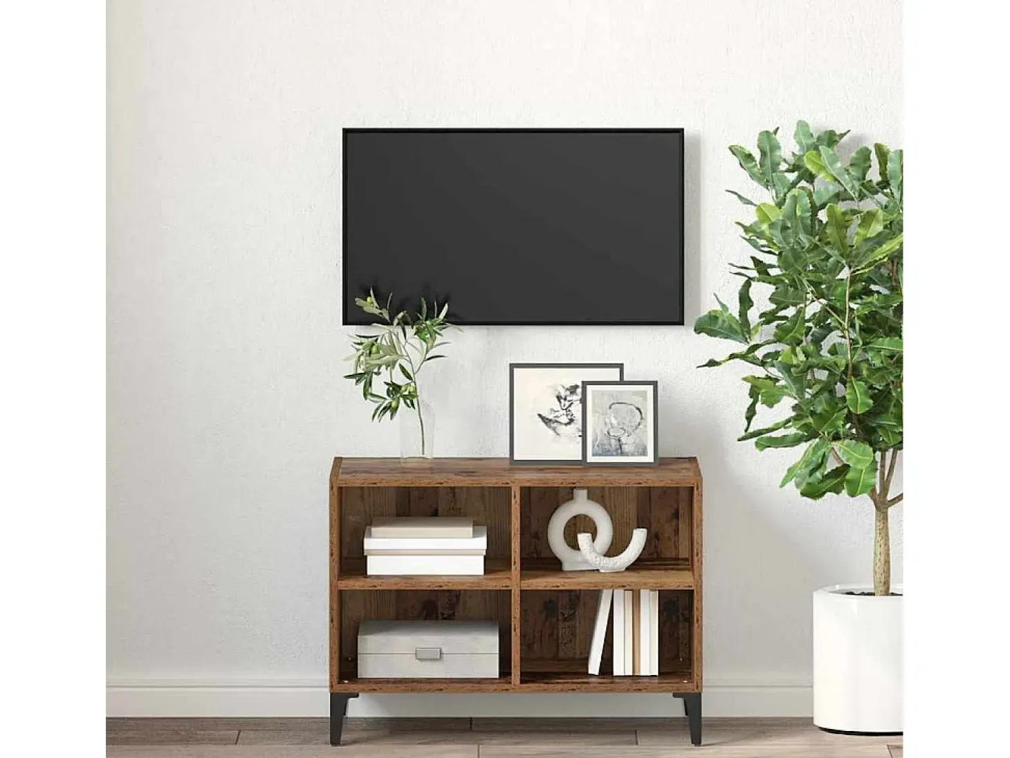 Gabinete de TV Marrón 69.5 x 30 x 50 cm Madera contrachapada