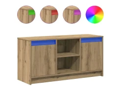 Gabinete de TV Marrón 100 x 34 x 50 cm Madera contrachapada