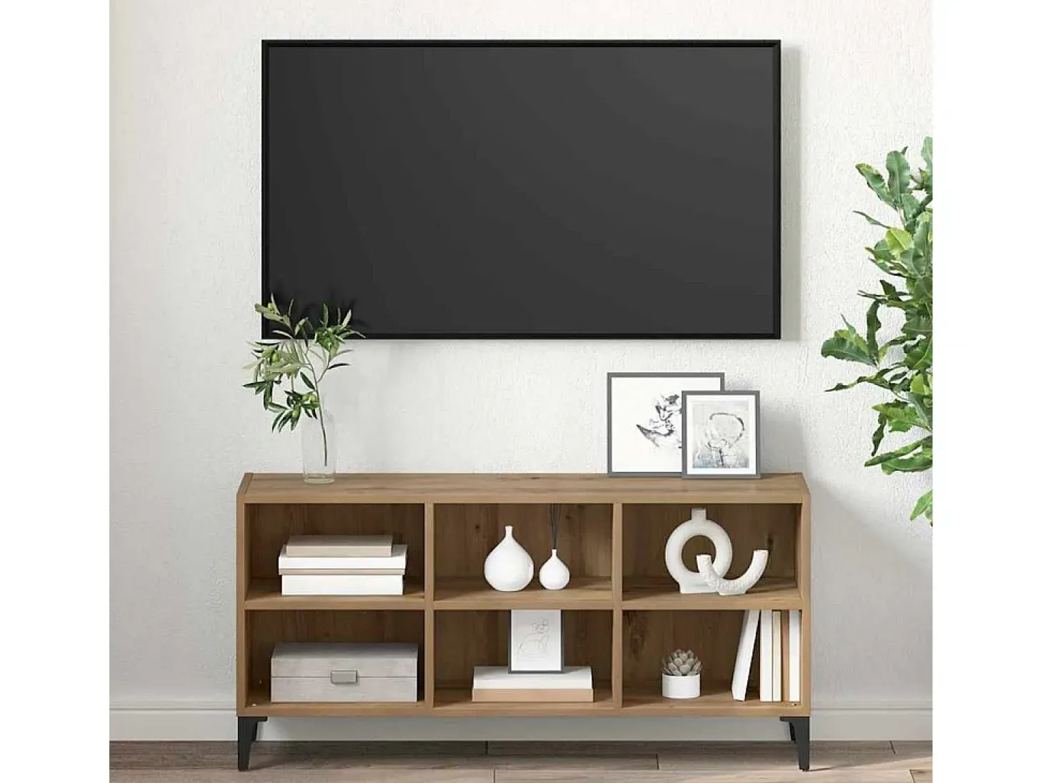 Gabinete de TV Marrón 69.5 x 30 x 50 cm Madera contrachapada