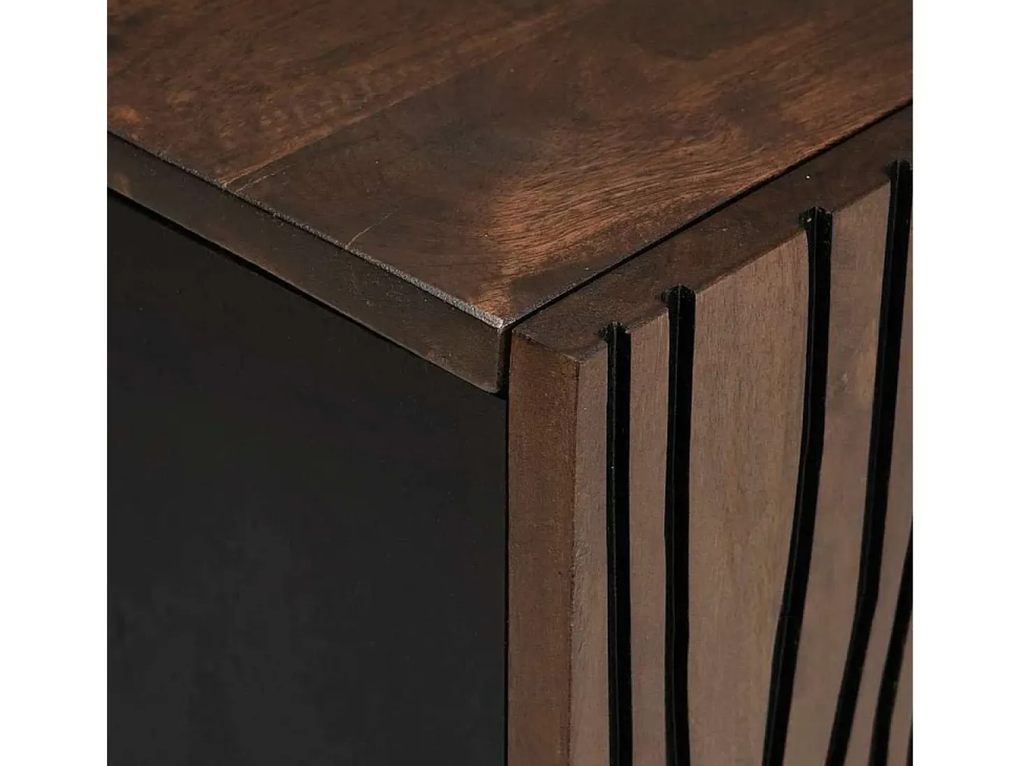Gabinete de TV Marrón 105 x 33 x 46 cm madera maciza de mango