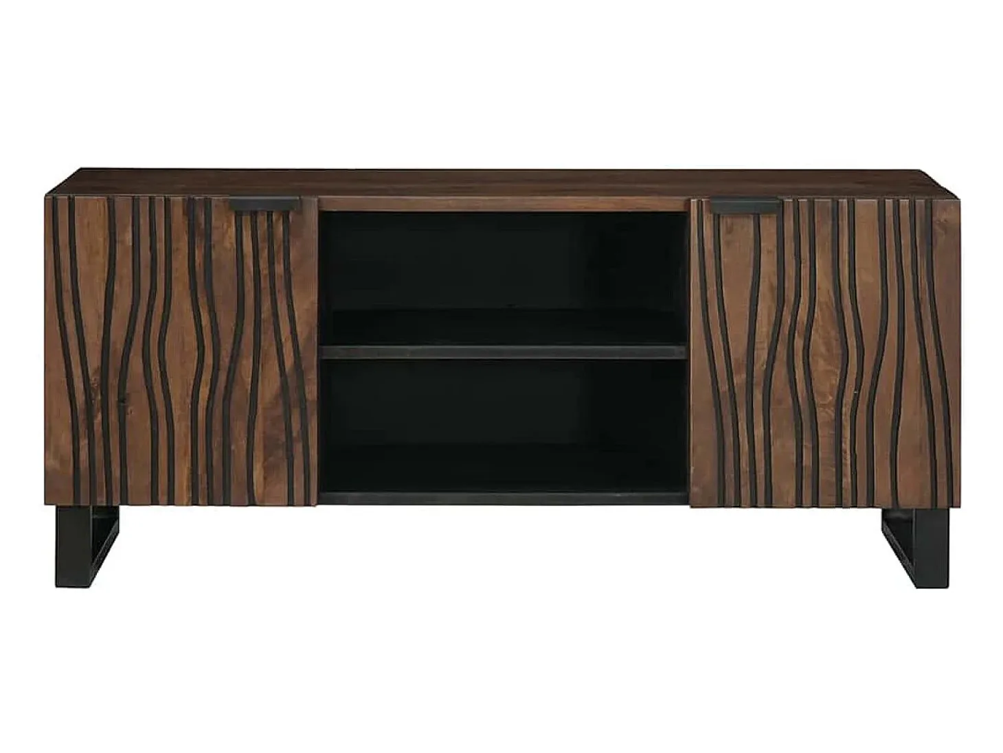 Gabinete de TV Marrón 105 x 33 x 46 cm madera maciza de mango