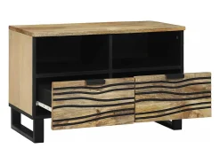 Gabinete de TV Marrón 70 x 33 x 46 cm madera maciza de mango