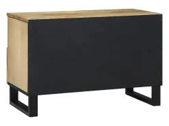 Gabinete de TV Marrón 70 x 33 x 46 cm madera maciza de mango