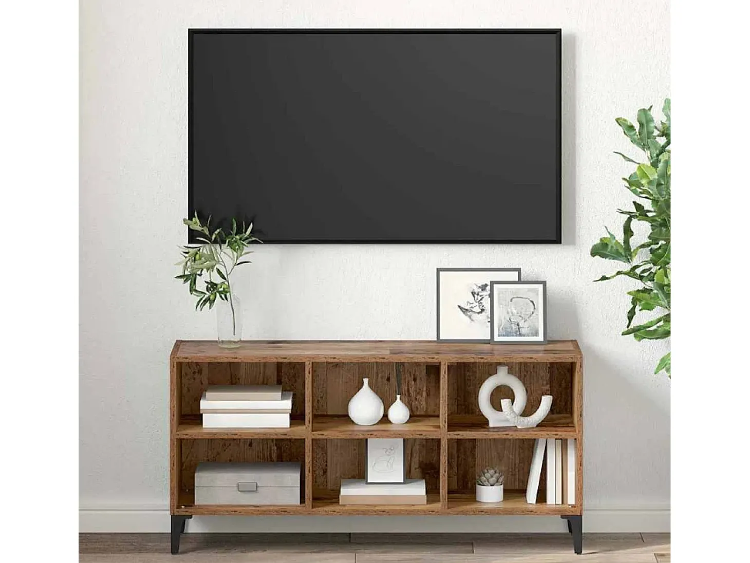 Gabinete de TV Marrón 69.5 x 30 x 50 cm Madera contrachapada