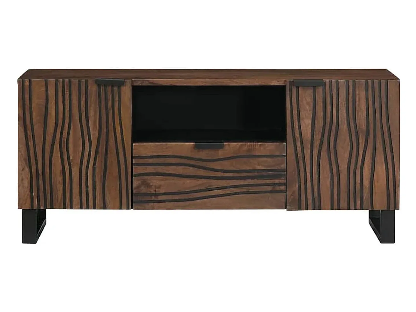 Gabinete de TV Marrón 105 x 33 x 46 cm madera maciza de mango
