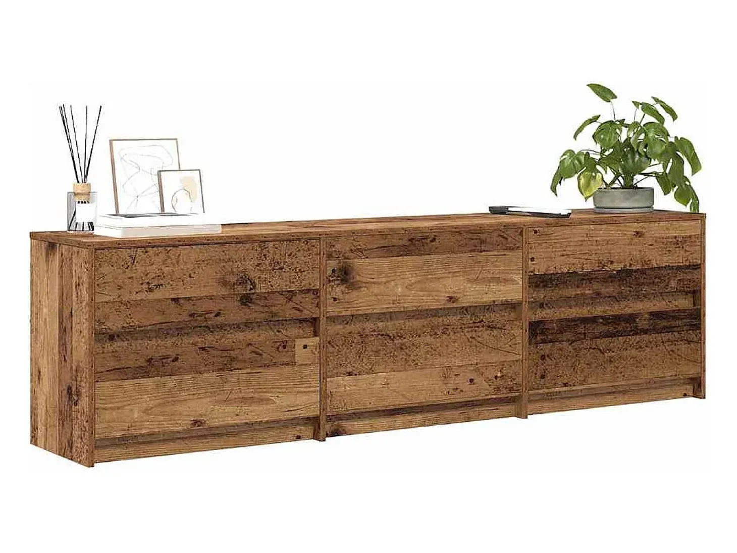 Gabinete de TV Marrón 180 x 34 x 50 cm Madera contrachapada
