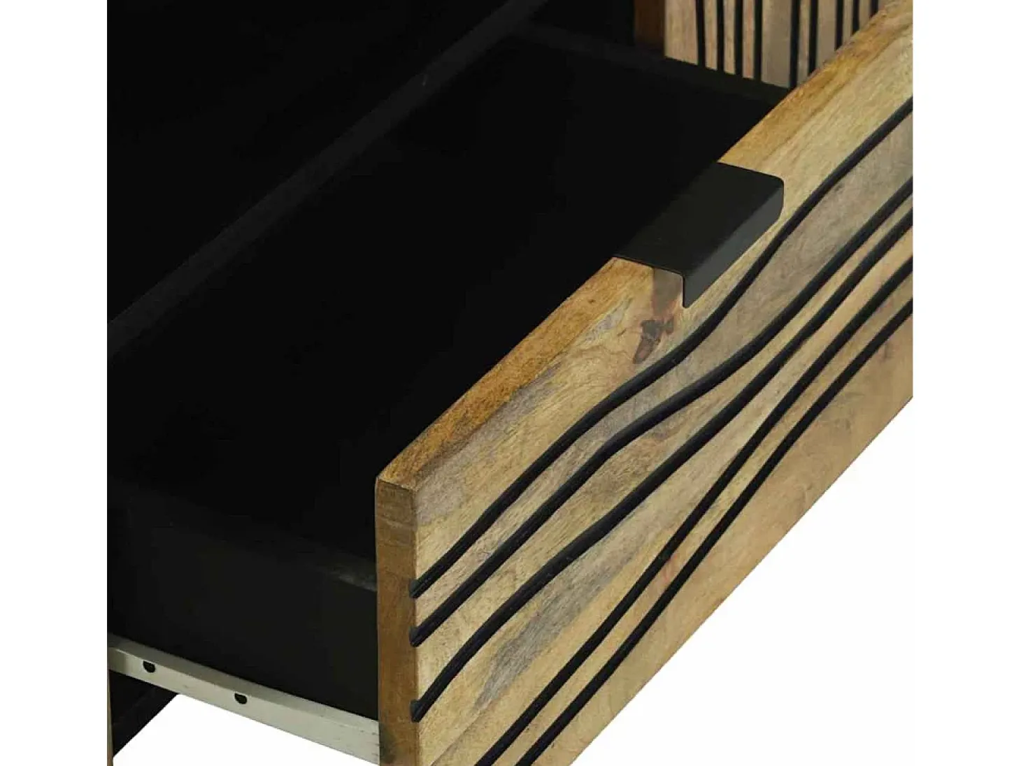Gabinete de TV Marrón 105 x 33 x 46 cm madera maciza de mango