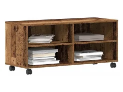 Gabinete de TV Marrón 90 x 35 x 35 cm Madera contrachapada