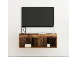 Gabinete de TV Montaje en la pared Madera vieja 80 x 30 x 30 cm