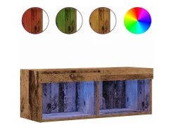 Gabinete de TV Montaje en la pared Madera vieja 80 x 30 x 30 cm