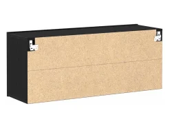 Gabinete de TV Montaje en la pared Roble Negro 100 x 30 x 41 cm