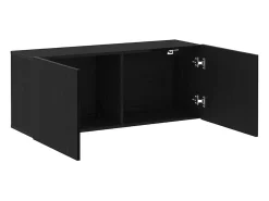 Gabinete de TV Montaje en la pared Roble Negro 100 x 30 x 41 cm