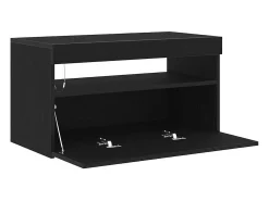 Gabinete de TV Negro 75 x 35 x 40 cm Madera contrachapada